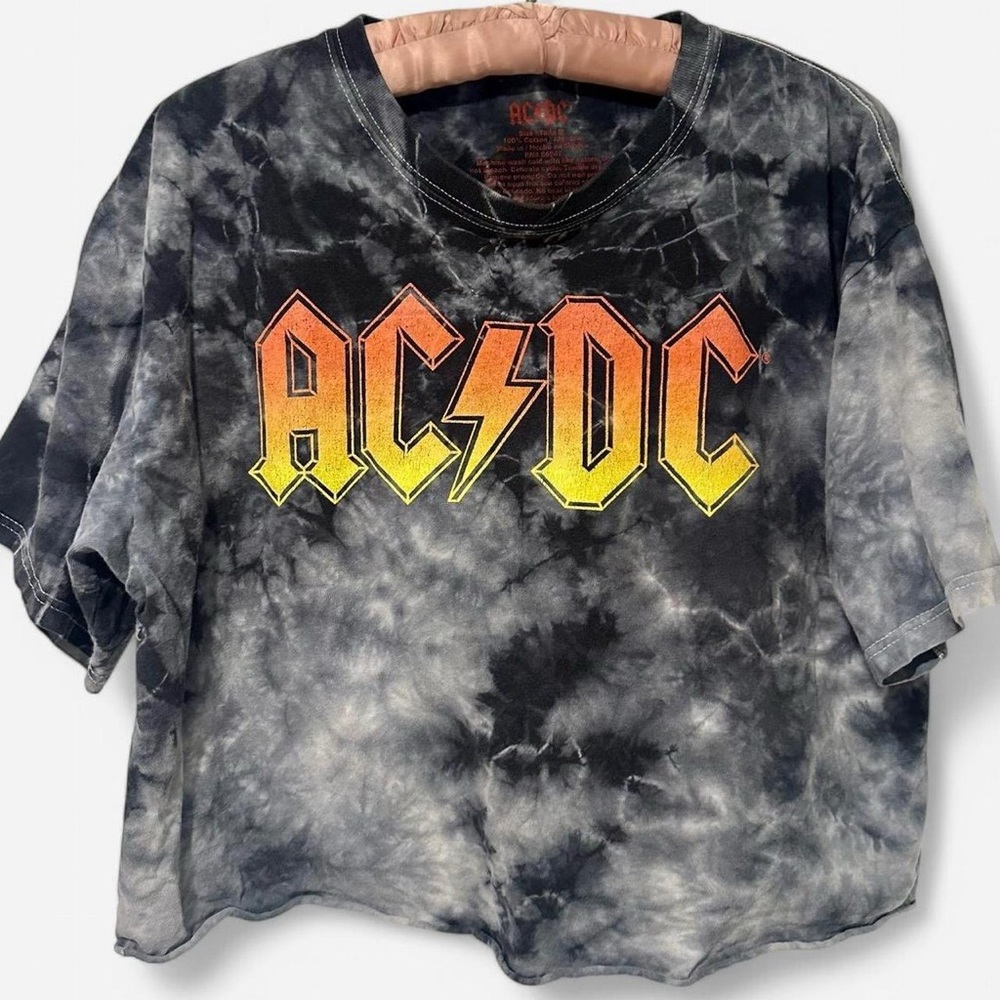AC/DC Cut Off Cropped Tee - Sz M